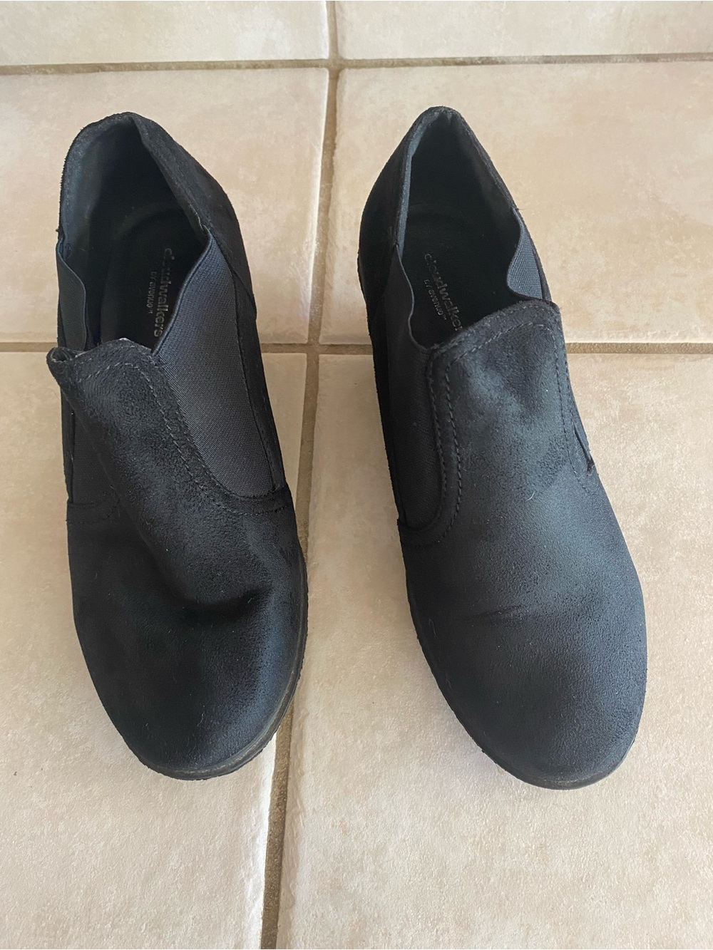 Avenue Black Wedge Ankle Shoes - Picture 6 of 6